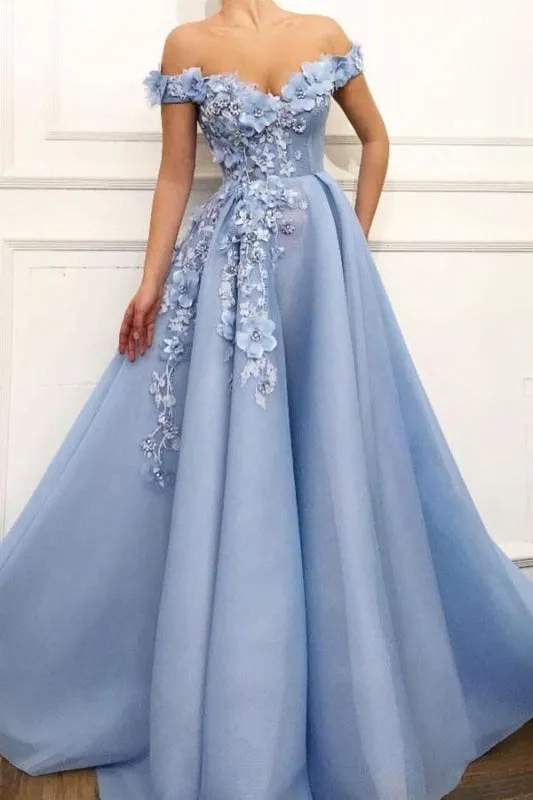 Stunning Long Prom Dress with Elegant Appliques – Perfect for a Party