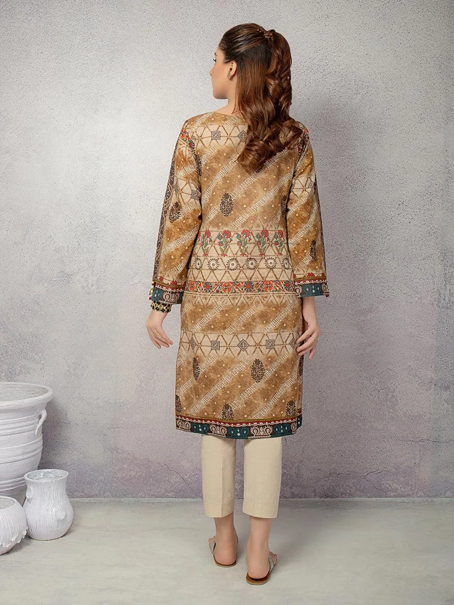 ACE Galleria Digital Printed Unstitched 1 Piece Khaddar Shirt ACE 12180