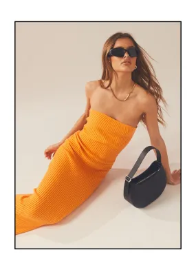 Amber Knit Dress - Orange