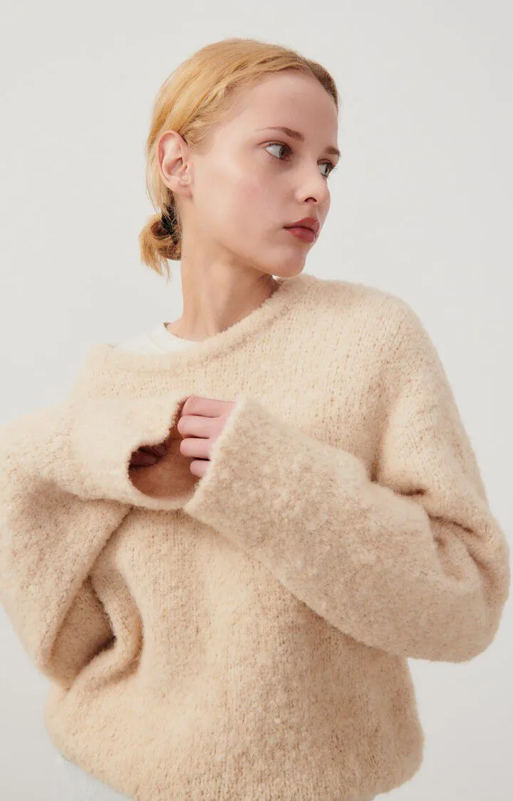 American Vintage Zolly Jumper in Light Beige Melange