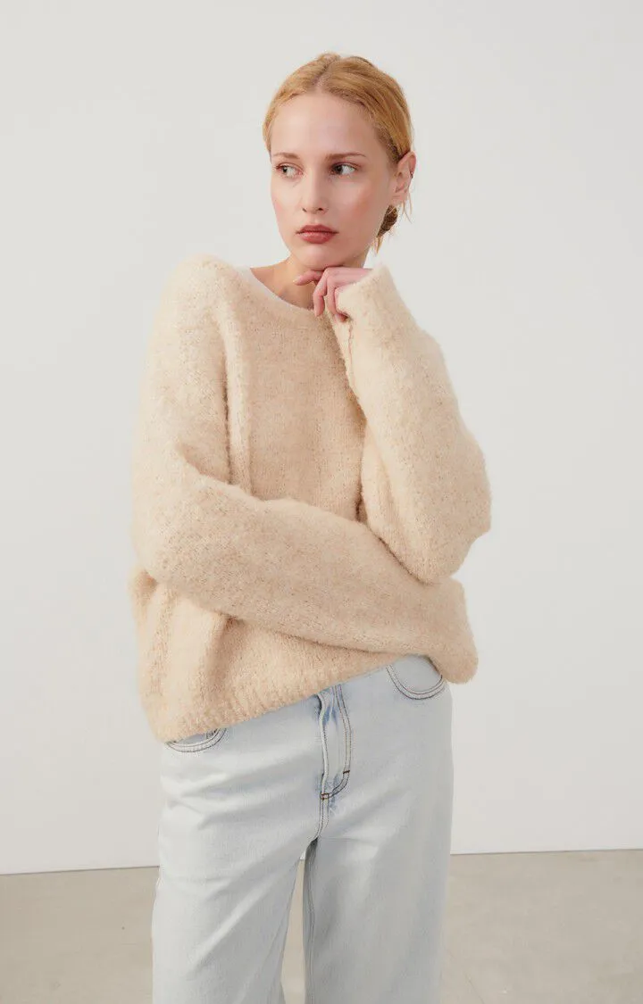 American Vintage Zolly Jumper in Light Beige Melange