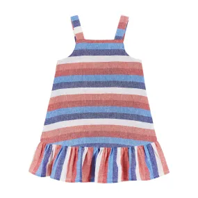 Americana Striped Chambray Dress