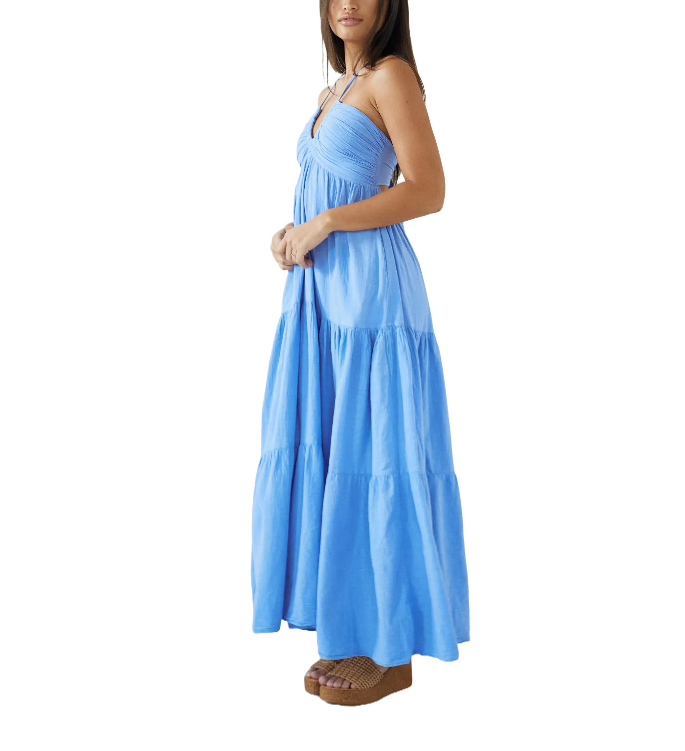 Antigua Halter Maxi Dress