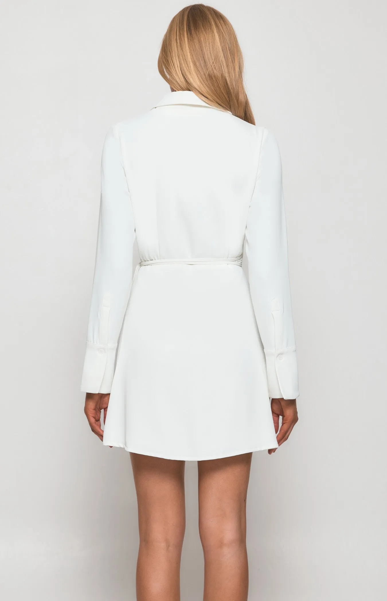 Ari Wrap Dress - White