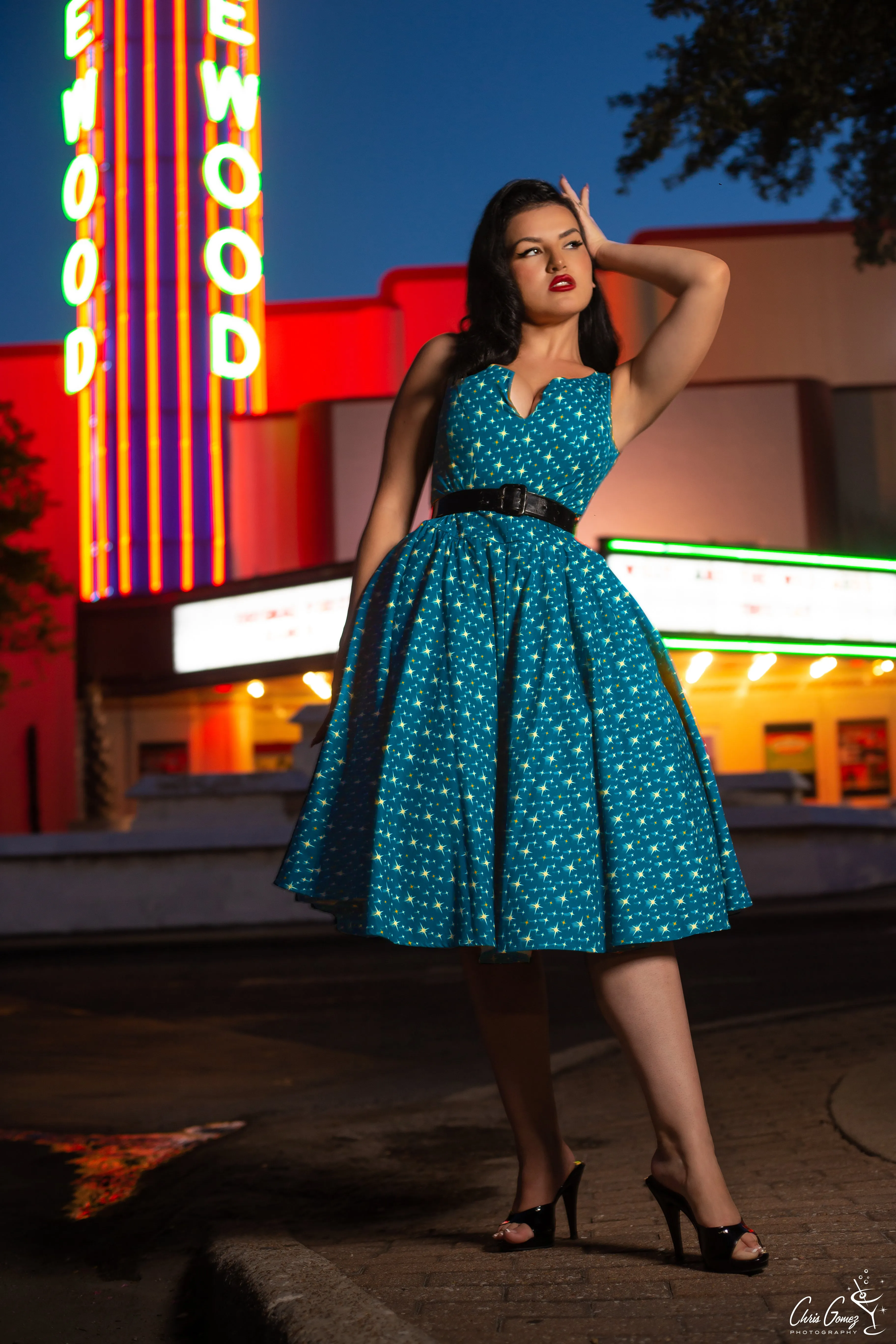 Atomic nights swing dress