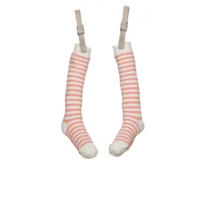 Baby / Toddler Knee High Socks - Rose Pink Stripe