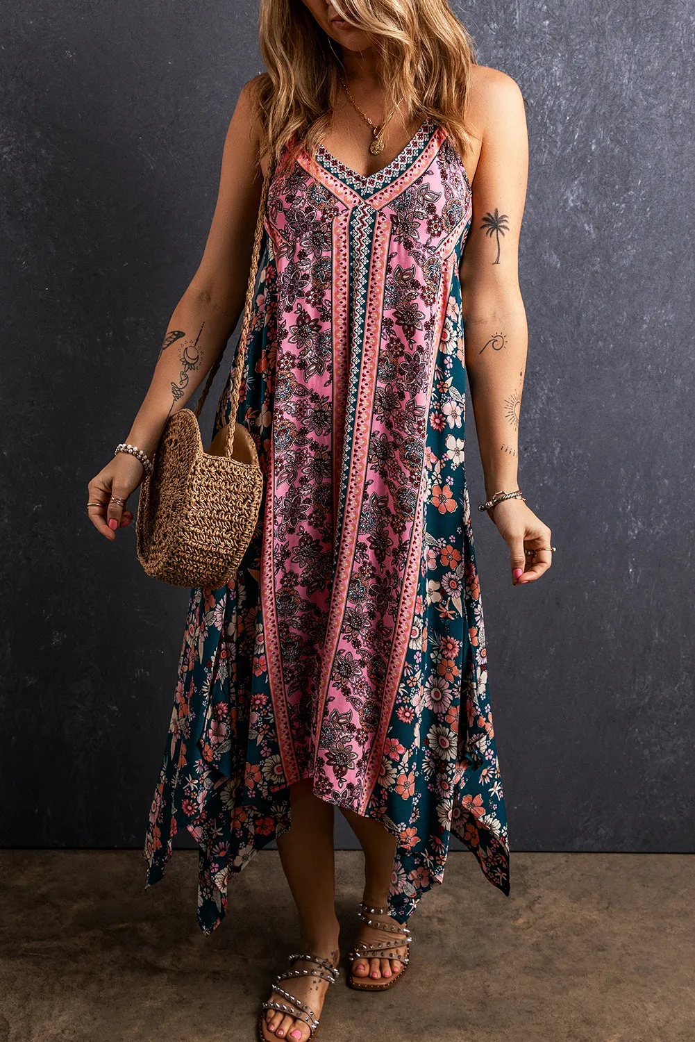 Bohemian Floral Long Sundress