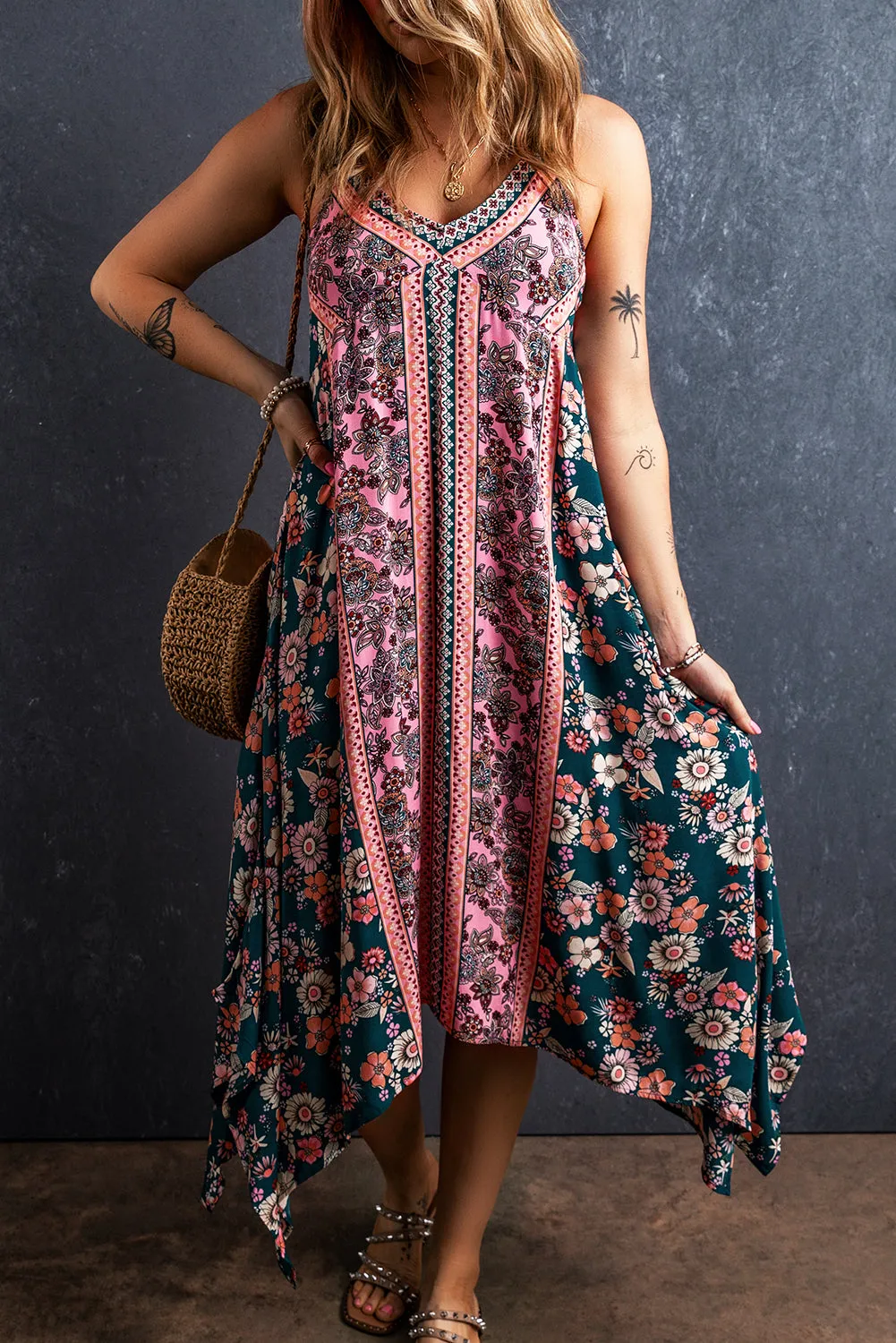 Bohemian Floral Long Sundress