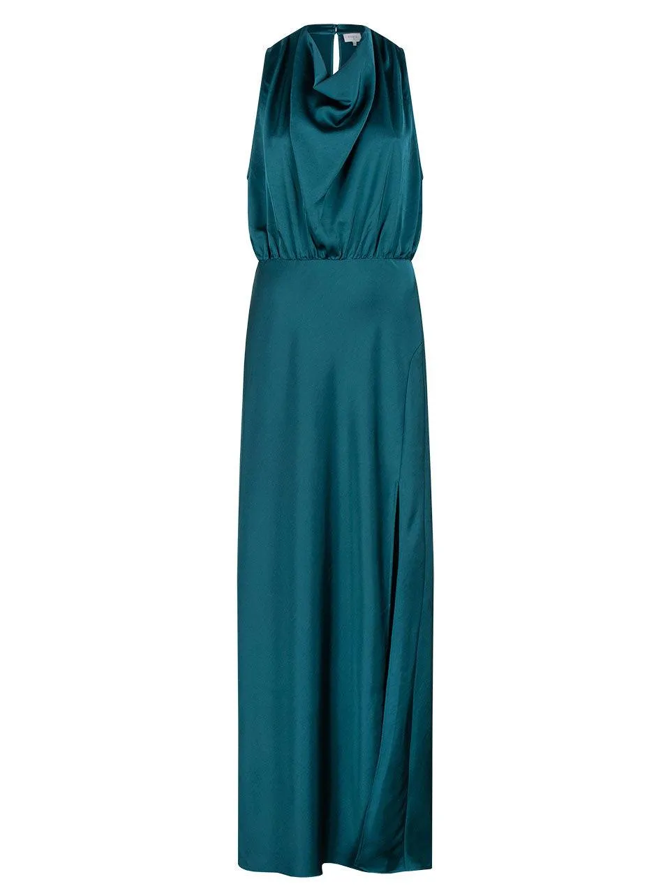 Delvaux Halter Maxi Dress Teal