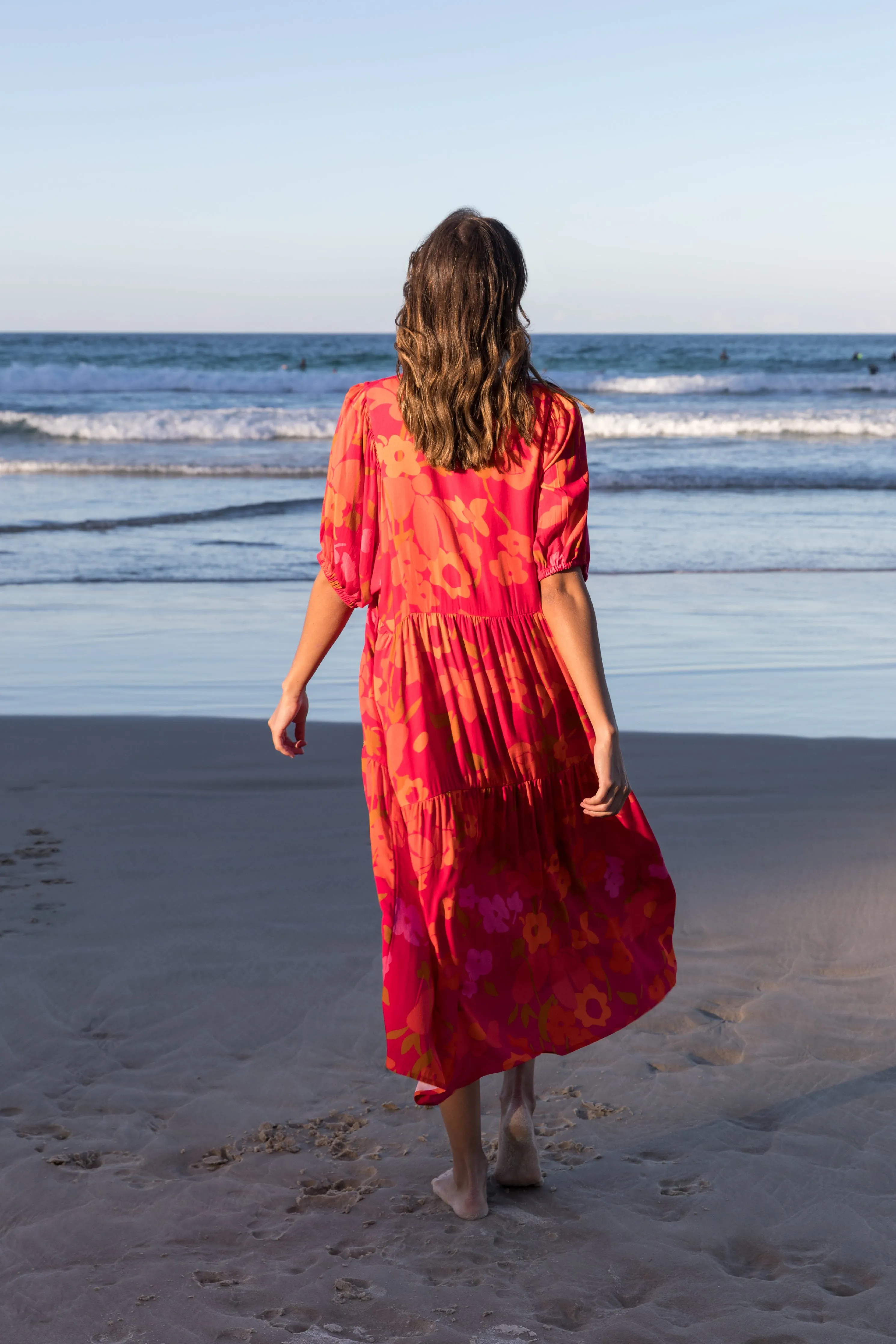 FINAL SALE Roamer Midi Dress in Bloom