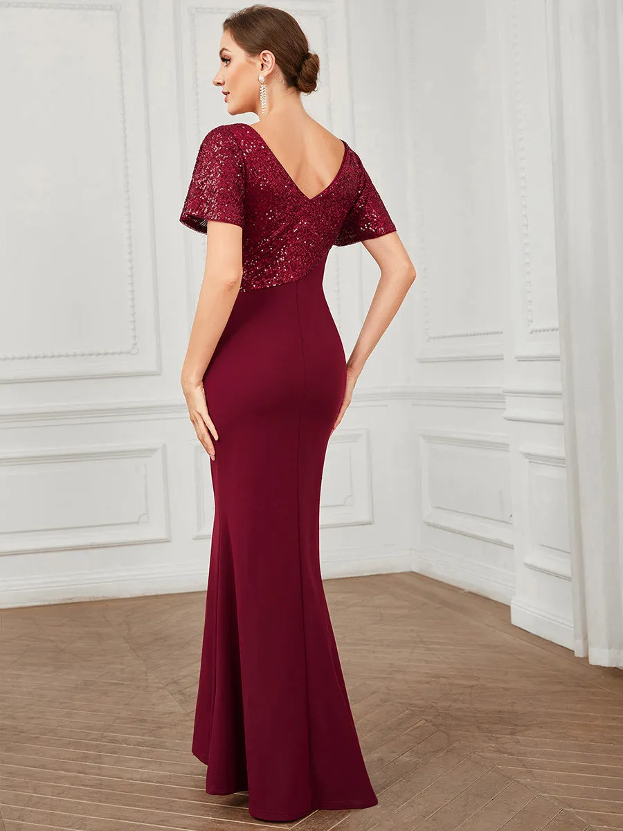 Fishtail Sweetheart Neck Split Wholesale Evening Dresses