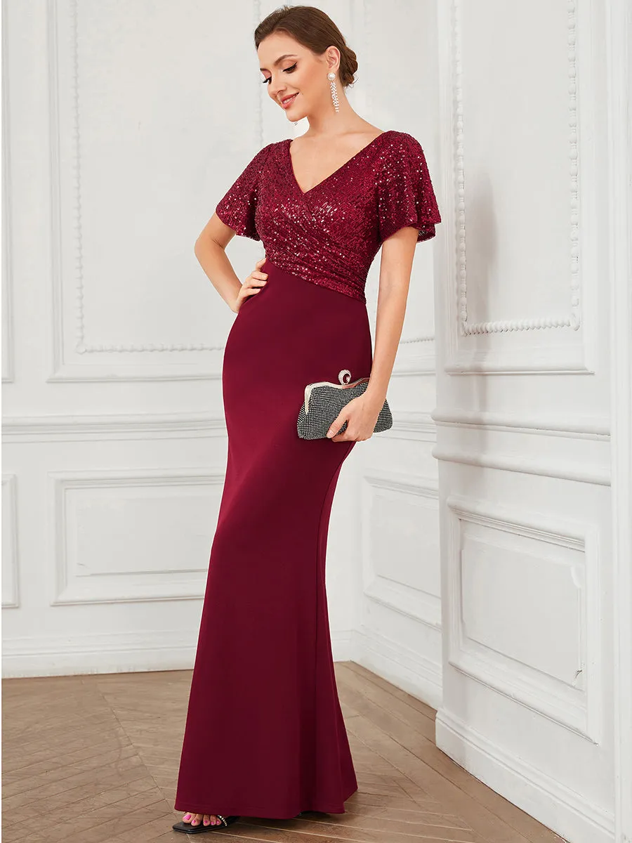 Fishtail Sweetheart Neck Split Wholesale Evening Dresses