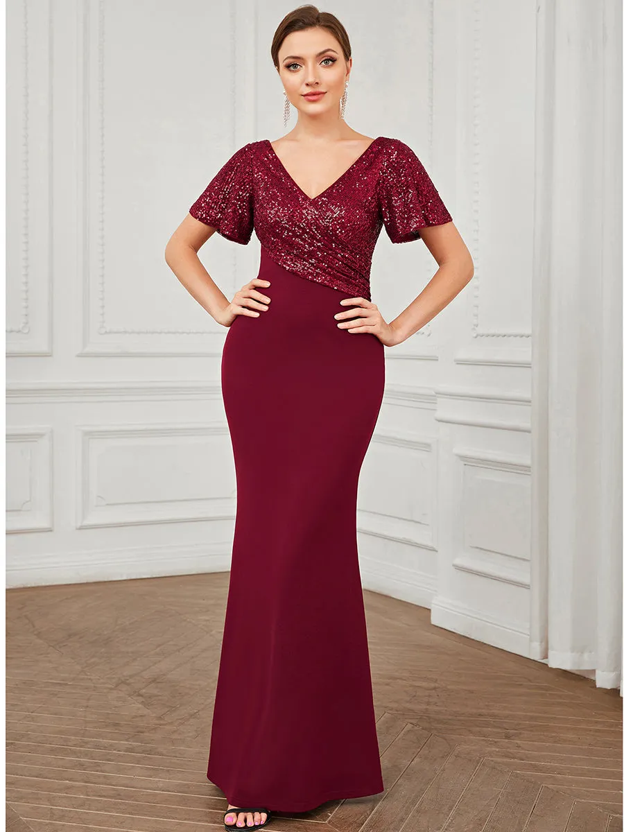 Fishtail Sweetheart Neck Split Wholesale Evening Dresses