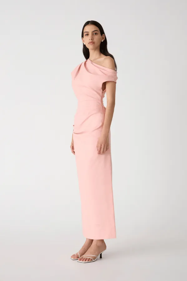 Gia Midi Dress Rose Quartz Pink