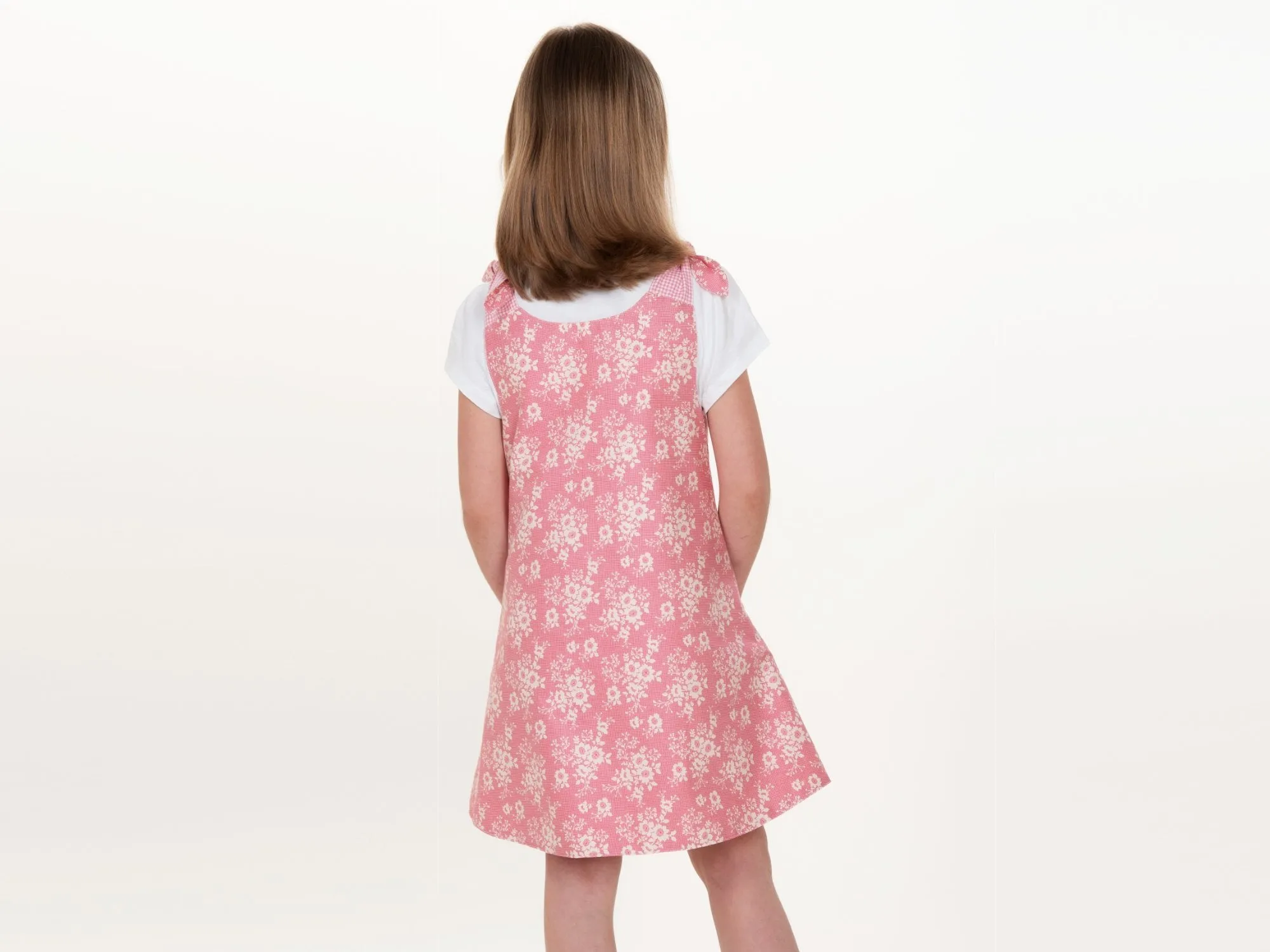 Girls pinafore dress sewing pattern ebook pdf JULE from Patternforkids