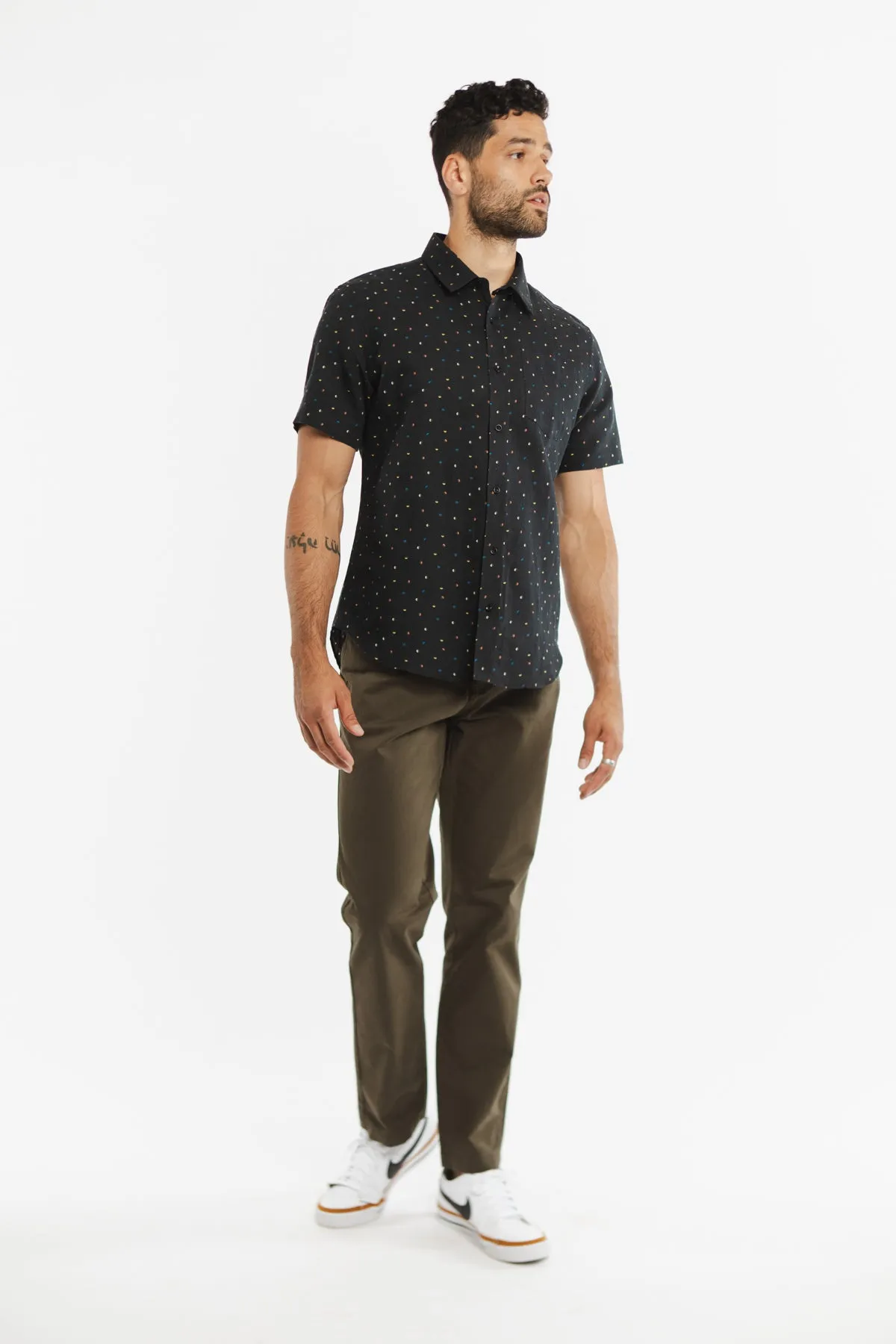 Harbor Slim Shirt / Midnight Dots