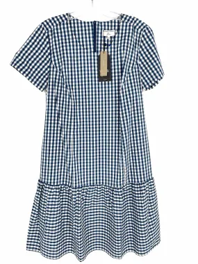 J.CREW Size XS Navy/White Gingham Dresses NEW Dress