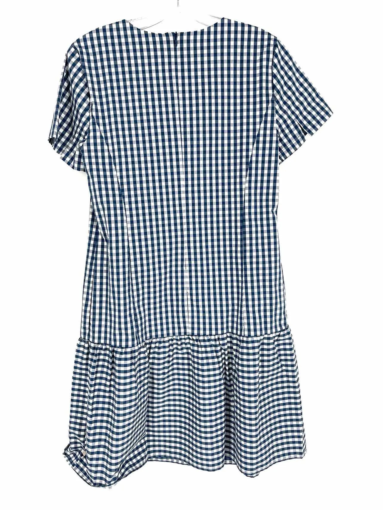 J.CREW Size XS Navy/White Gingham Dresses NEW Dress