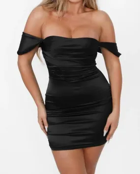 Mara Satin Corset Mini Dress