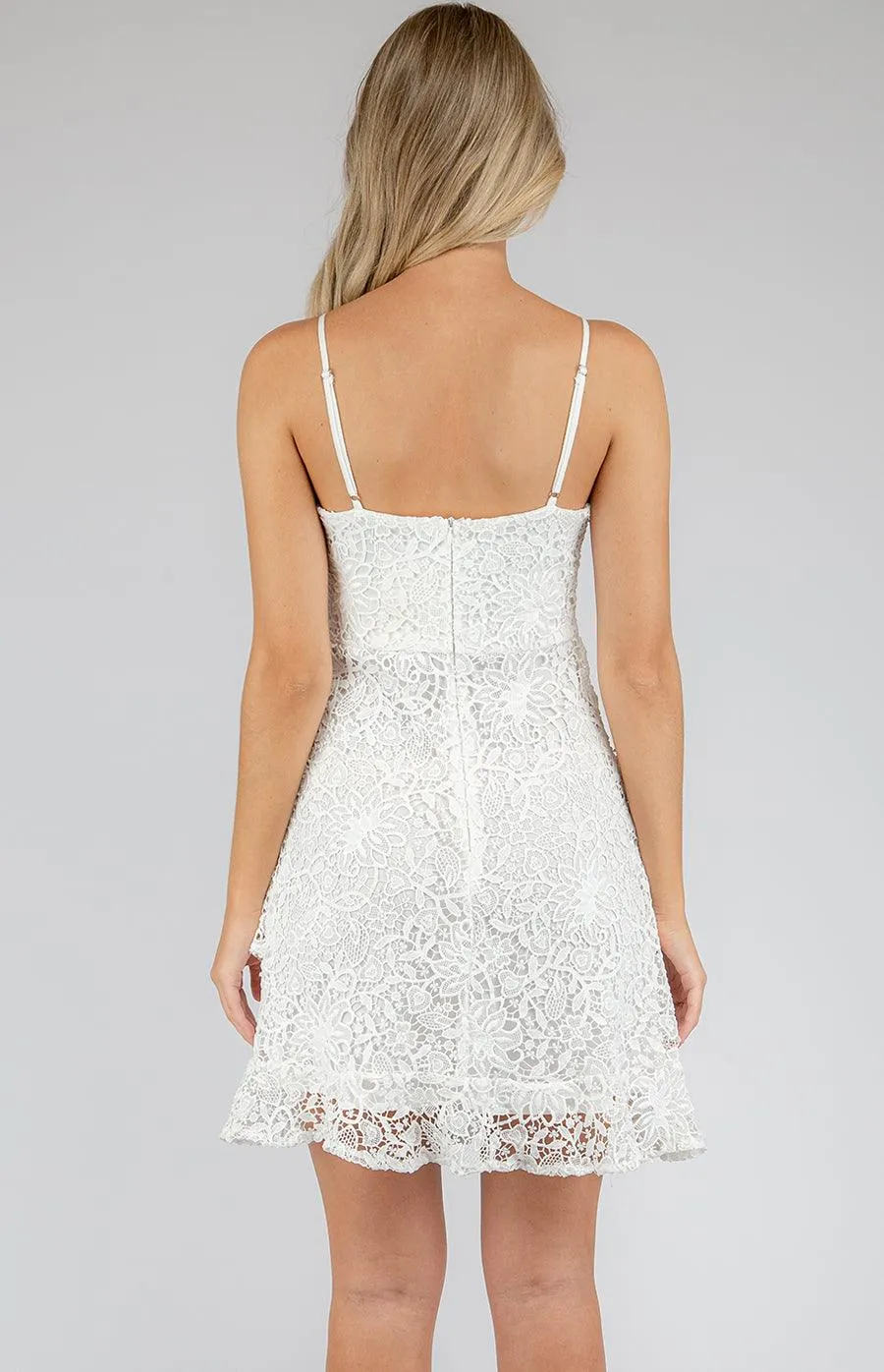 Myran lace Dress In white