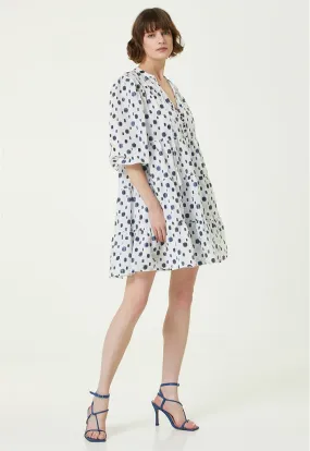 Network Mini Dress Blue/White