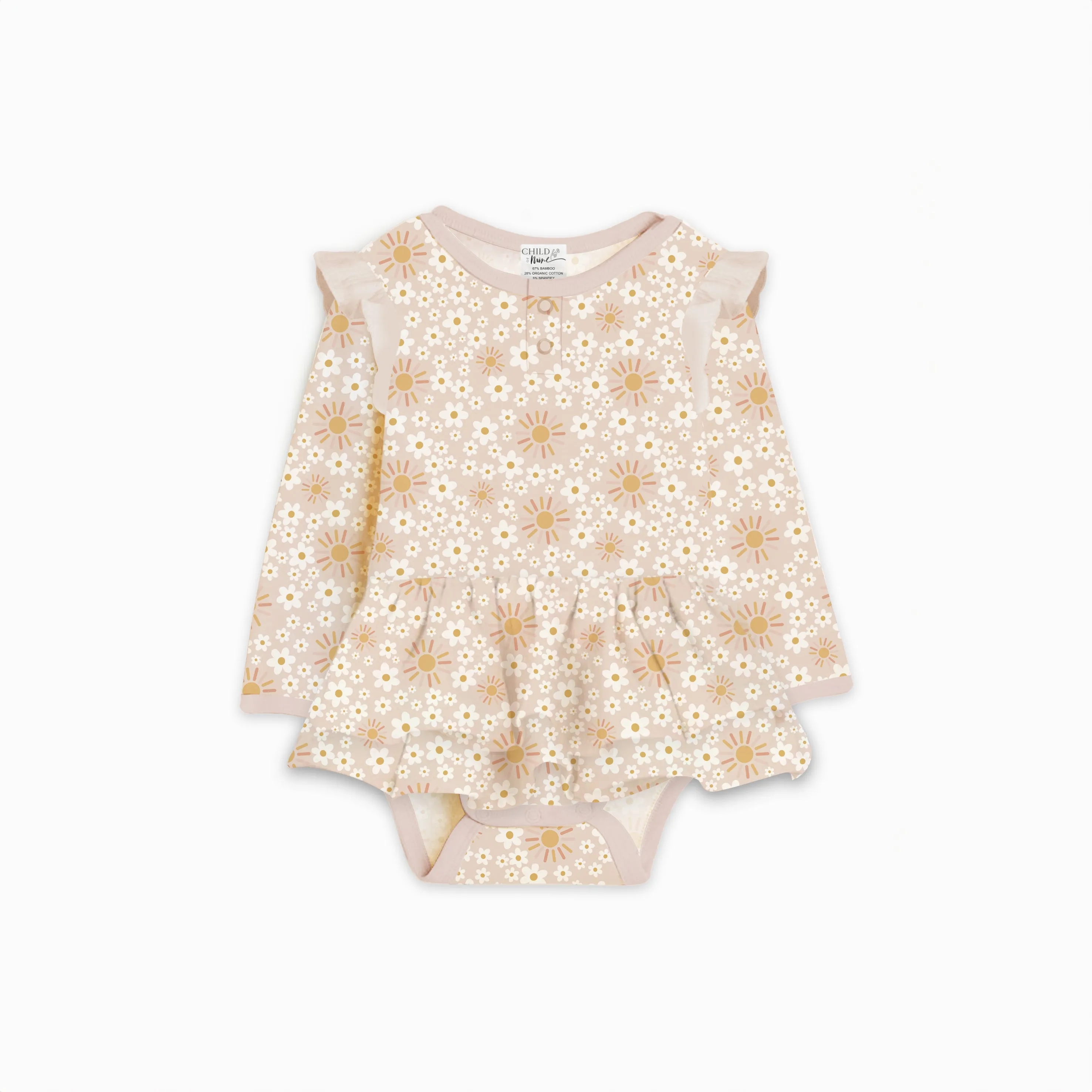 Onesie Flutter Dress - Ray of Sunshine