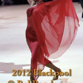 Passionate Red Latin Dress