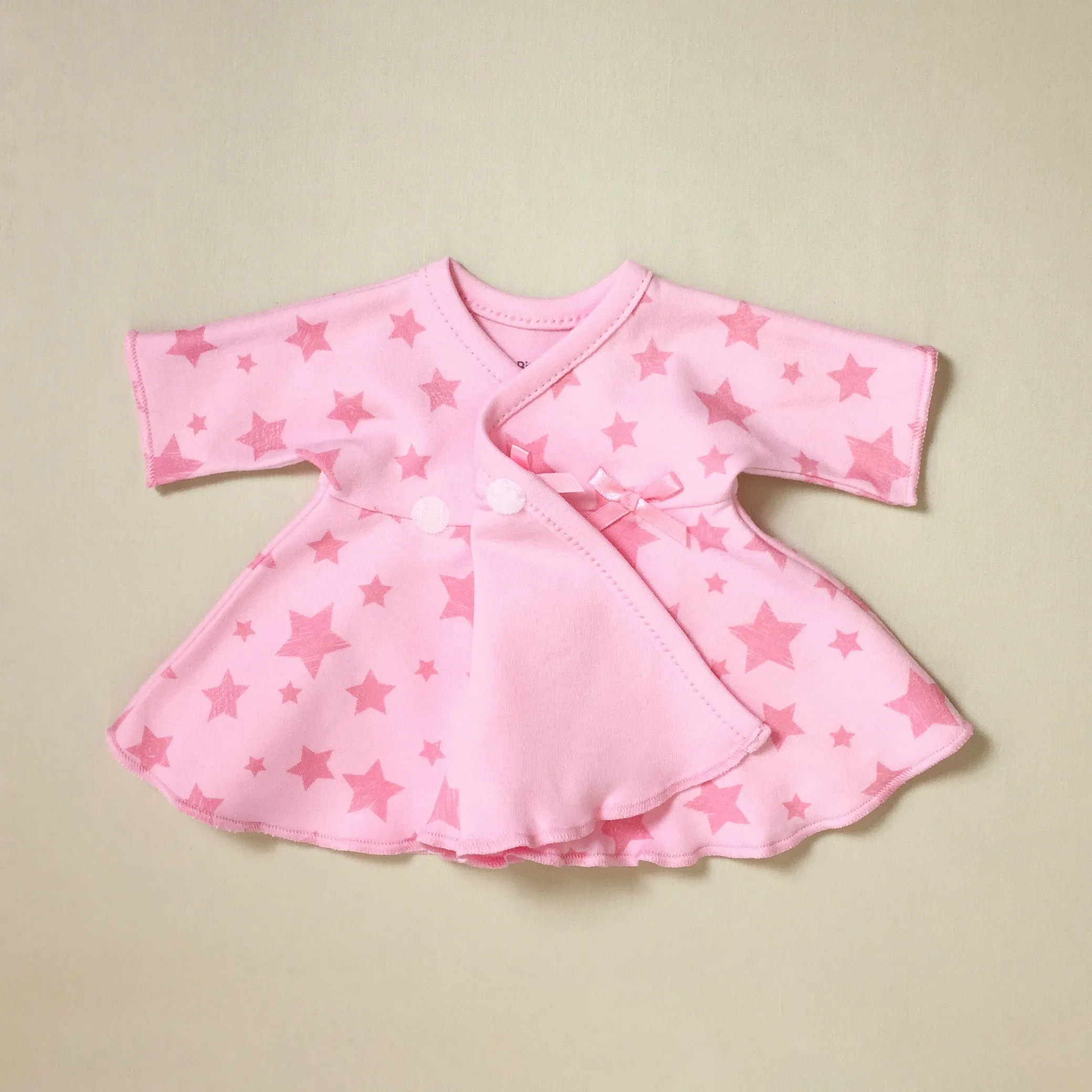 Ruffled NICU Dress & Headband Stars