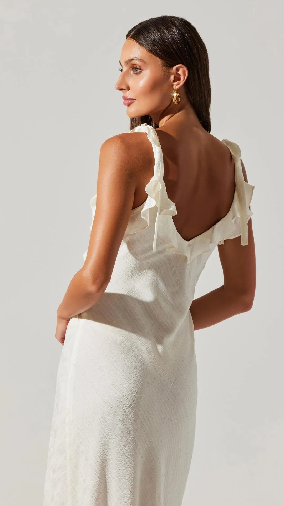 SORBAE RUFFLE DRESS - White