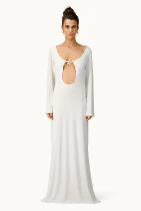 Star maxi dress - White