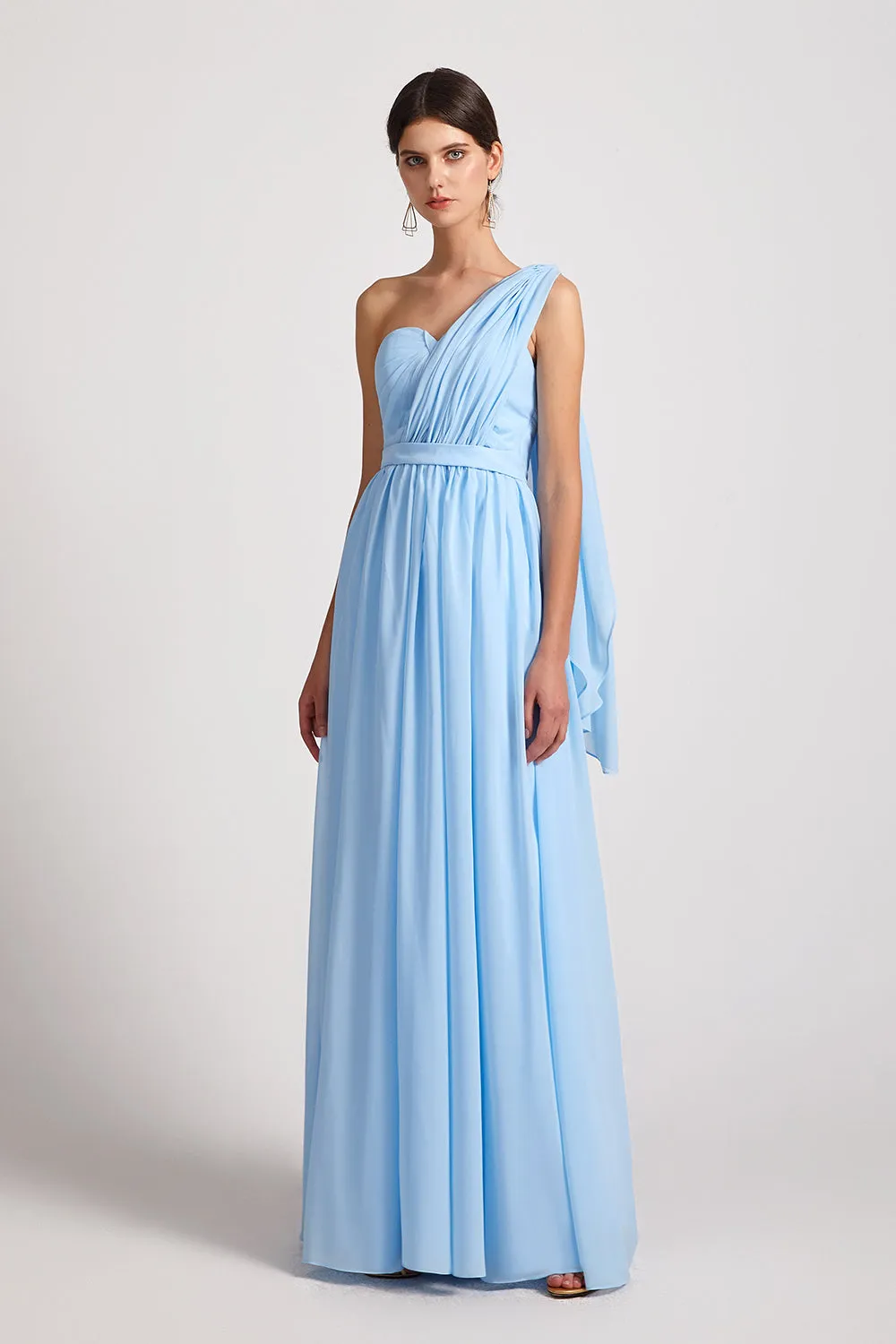 Sweetheart Long Chiffon Convertible Bridesmaid Dresses (AF0185)