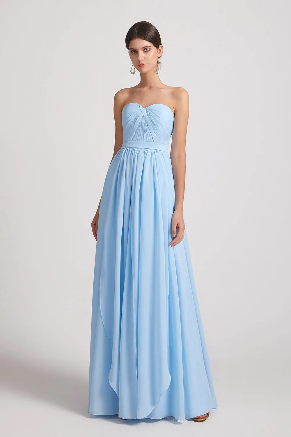 Sweetheart Long Chiffon Convertible Bridesmaid Dresses (AF0185)