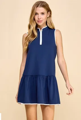 Working It Out Dress - Navy